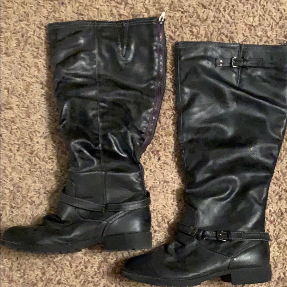 Wide-calf Lane Bryant faux Leather boots